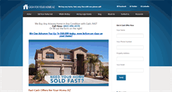 Desktop Screenshot of cashforyourhomeaz.com