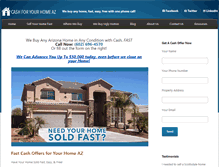 Tablet Screenshot of cashforyourhomeaz.com
